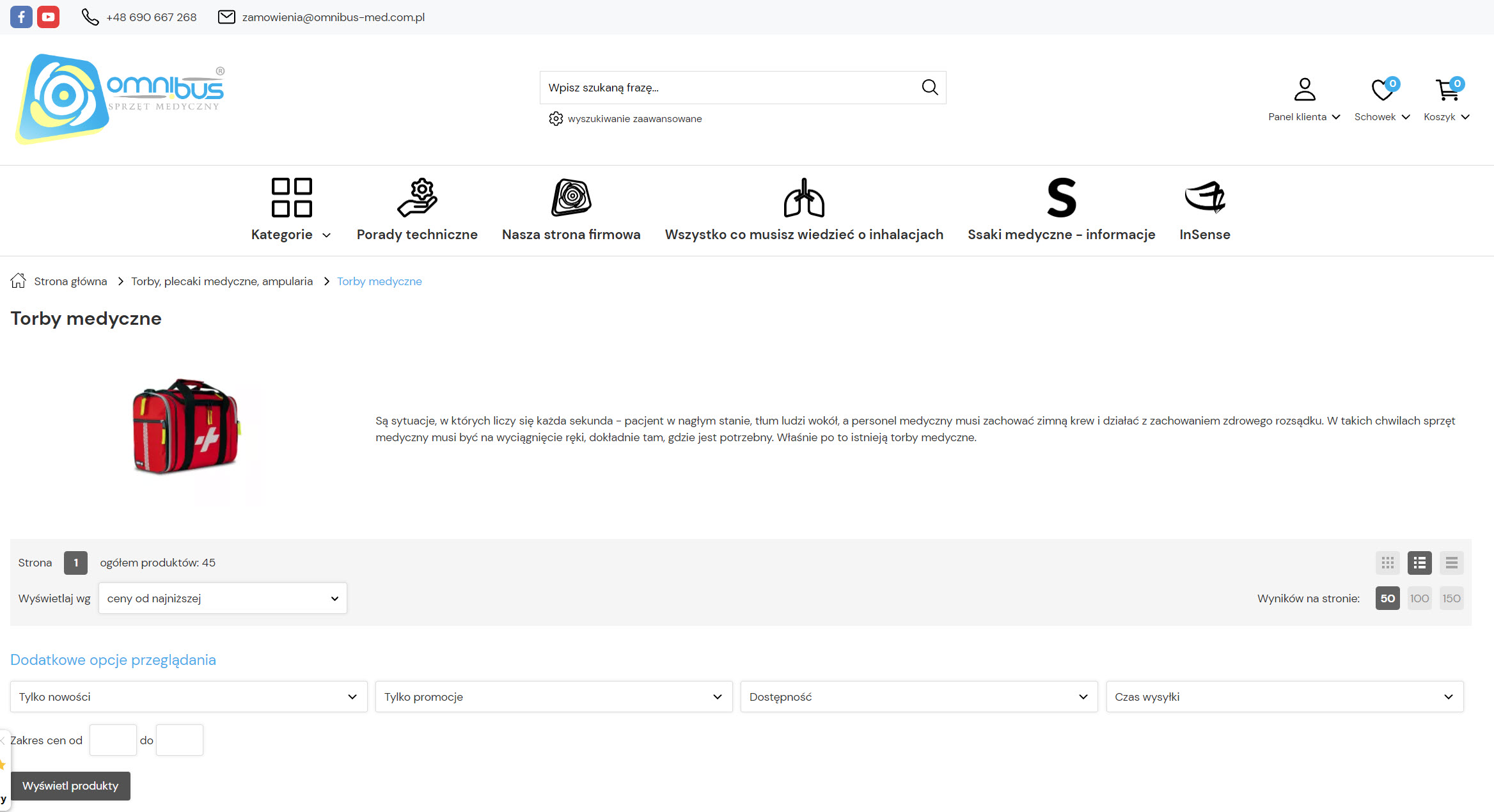 Torby medyczne - niezbędne wyposażenie ratownika i opiekuna medycznego