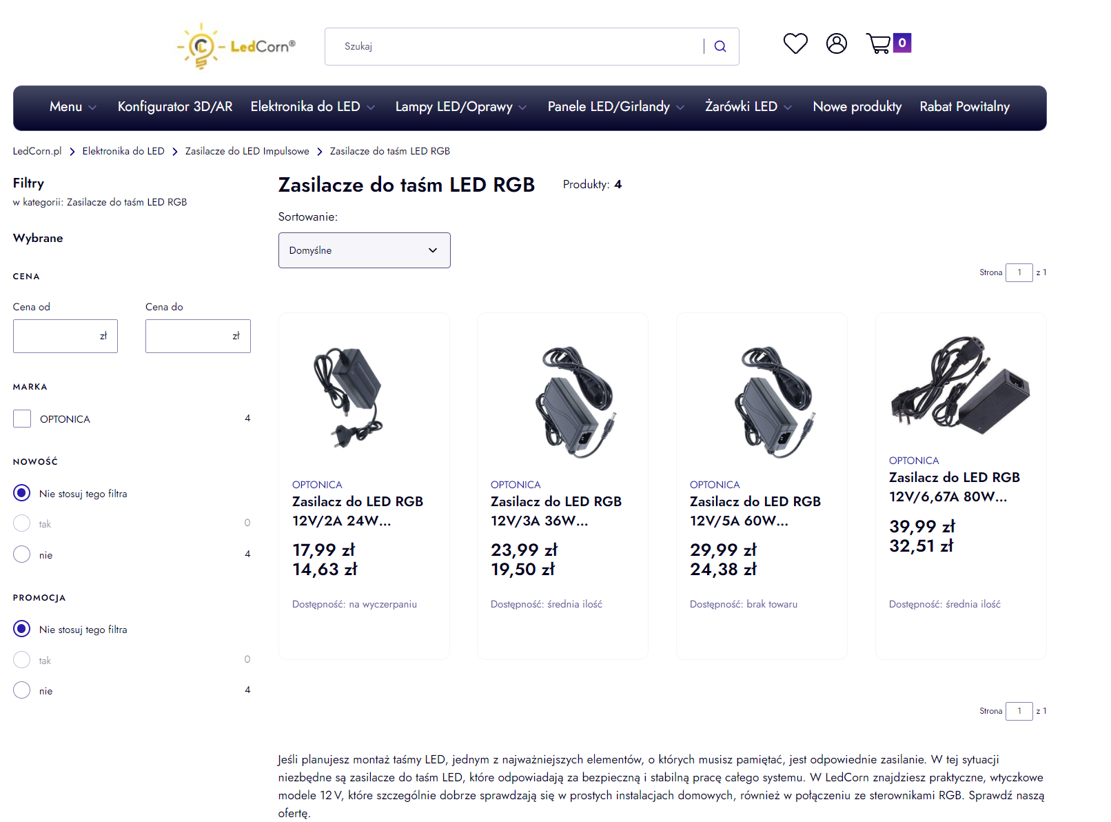 Zasilacze do taśm LED - jak dobrać odpowiedni model i uniknąć błędów?