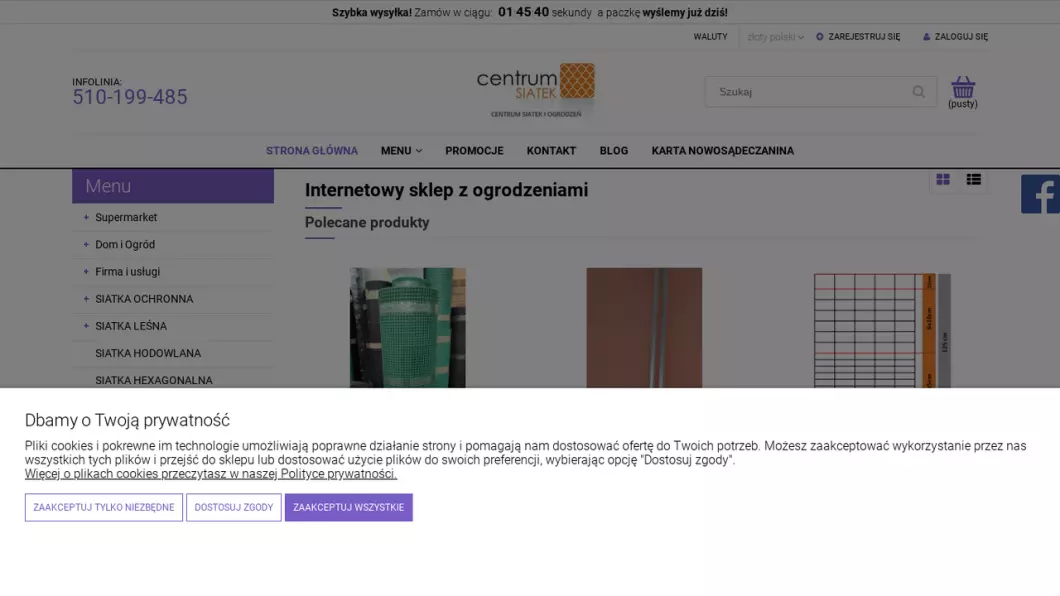 Zrzut ekranu strony