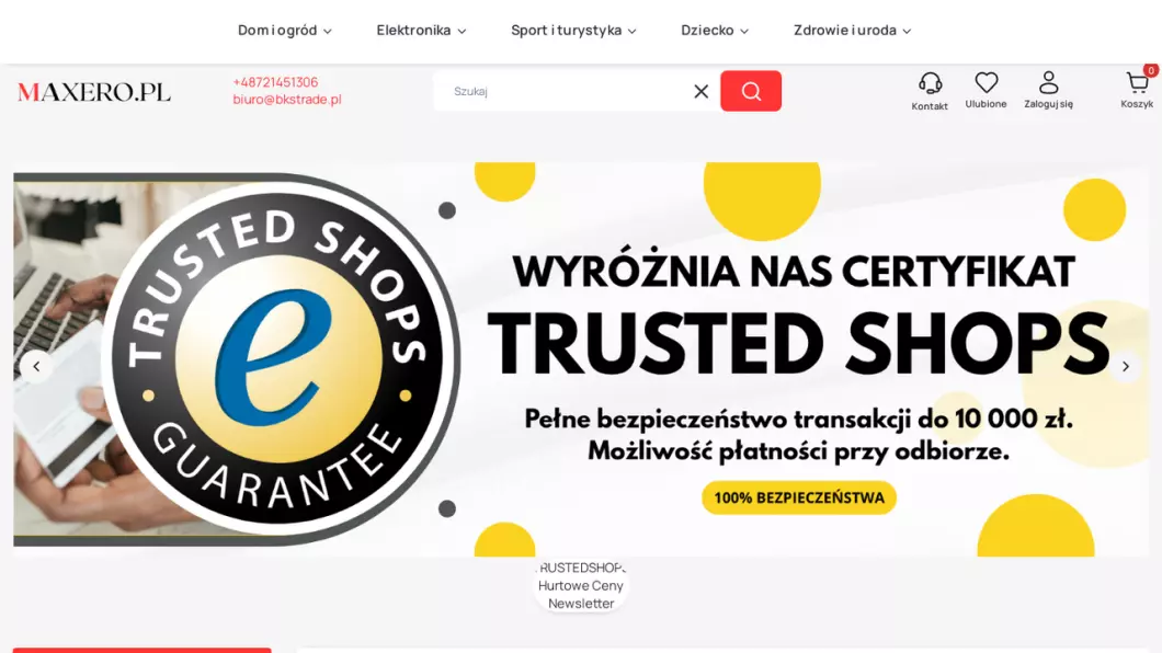 Zrzut ekranu strony
